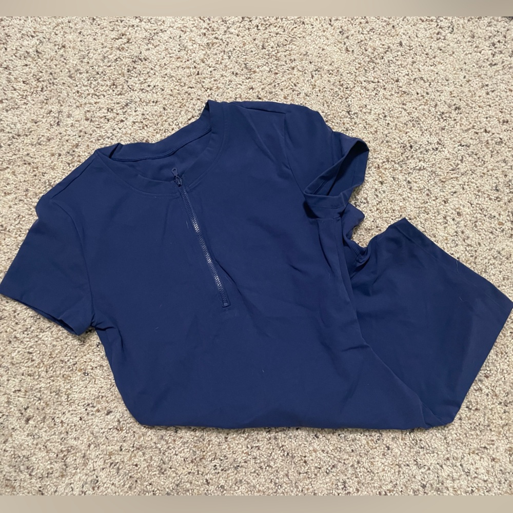 BuffBunny Large Navy Geo Bodysuit